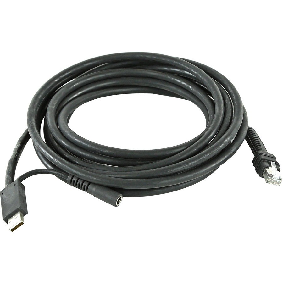 Zebra 4.57 m USB Data Transfer Cable for Barcode Scanner