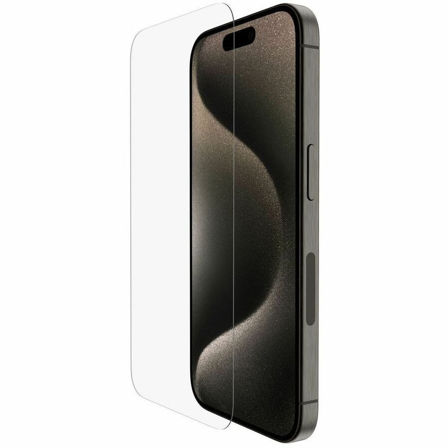 Belkin UltraGlass 2 9H Screen Protector for iPhone 15 Pro - Transparent, Clear