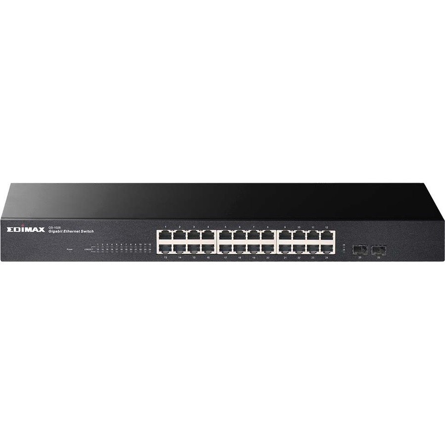 Edimax GS-1026 V3 26 Ports Ethernet Switch - Gigabit Ethernet - 10/100/1000Base-T, 10Base-T, 100Base-TX, 1000Base-T, 1000Base-SX/LX