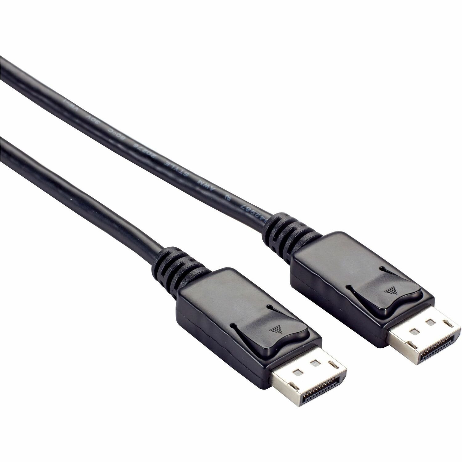 Black Box DisplayPort 1.2 Cable with Latches - Male/Male, 4K 60Hz, 3-ft. (0.9-m)