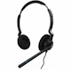 V7 HQ511 QD Call Center Headset - Stereo - Wired - On-ear - Binaural - Poly Compatible Quick Disconnect - Noise Cancelling Microphone - Black