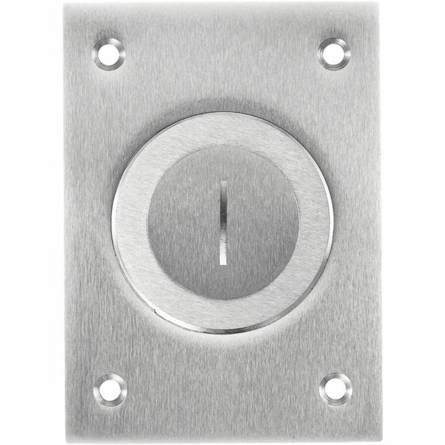 Hubbell Wiring Device-Kellems 1-Gang Cover, Rectangular, Combination 2-1/8"X 1" Threaded Opening, Aluminum
