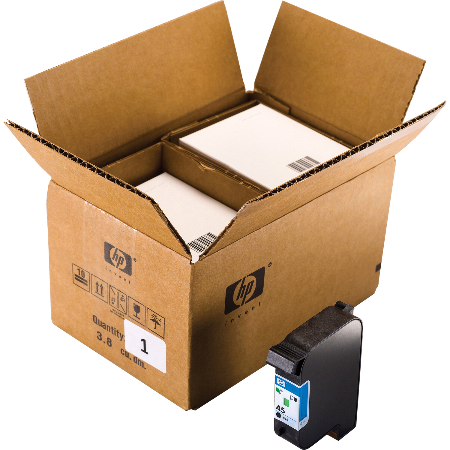 HP 45A Original Inkjet Ink Cartridge - Black - 10 / Pack
