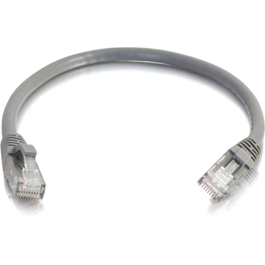 C2G Cat6 Booted Unshielded (Utp) Network Patch Cable - Patch-Kabel - RJ-45 (Hane) Till RJ-45 (Hane) - 30 CM - Utp - Cat 6 - Formpressad, Hakfri, Tvinnad - GRÅ