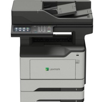 Lexmark MX520 MX521ade Laser Multifunction Printer-Monochrome-Copier/Scanner-46 ppm Mono Print-1200x1200 Print-Automatic Duplex Print-120000 Pages Monthly-350 sheets Input-Color Scanner-1200 Optical Scan-Gigabit Ethernet