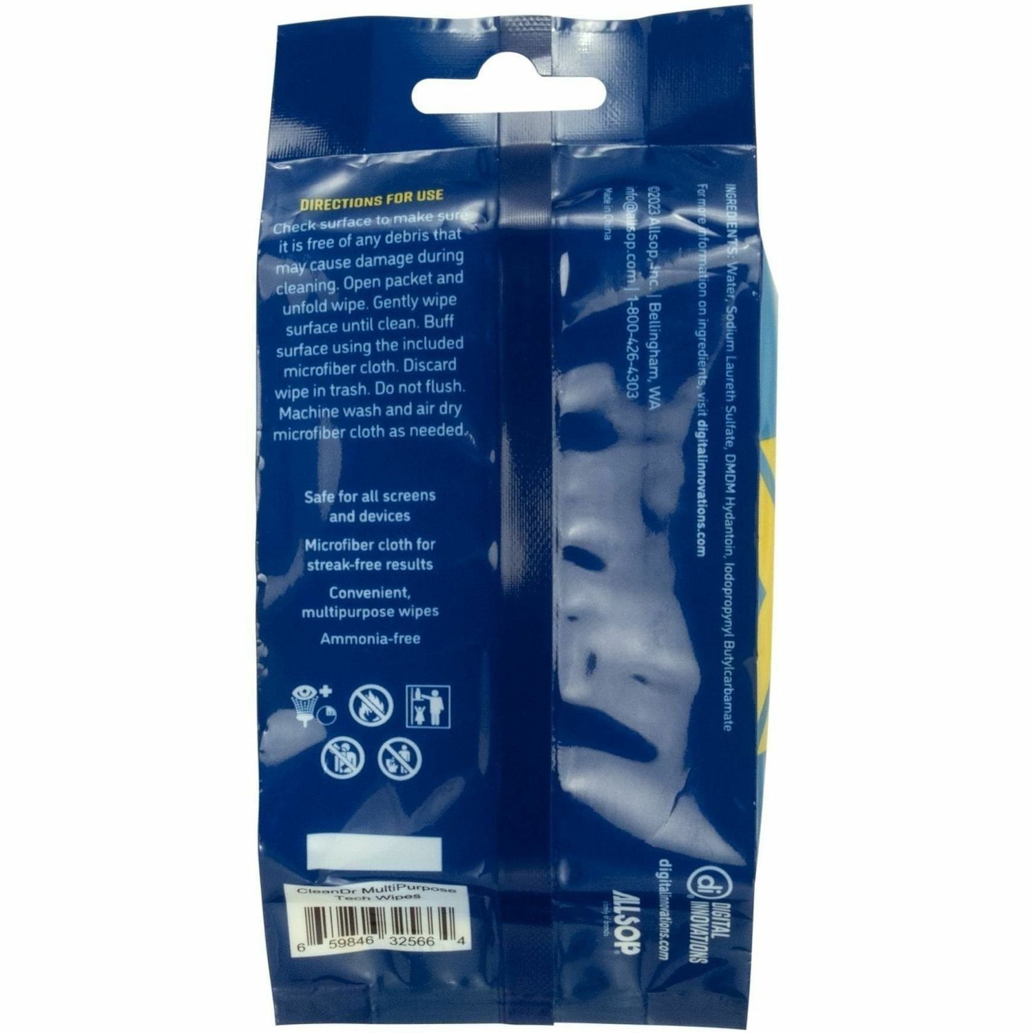 Allsop Cleandr Multi-Purpose Tech Cleaning Wipes (20 PK)