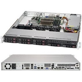 Supermicro SuperServer 1019S-MC0T Server Barebone System - 1U Rack-mountable - Socket H4 LGA-1151 - 1 x Processor Support