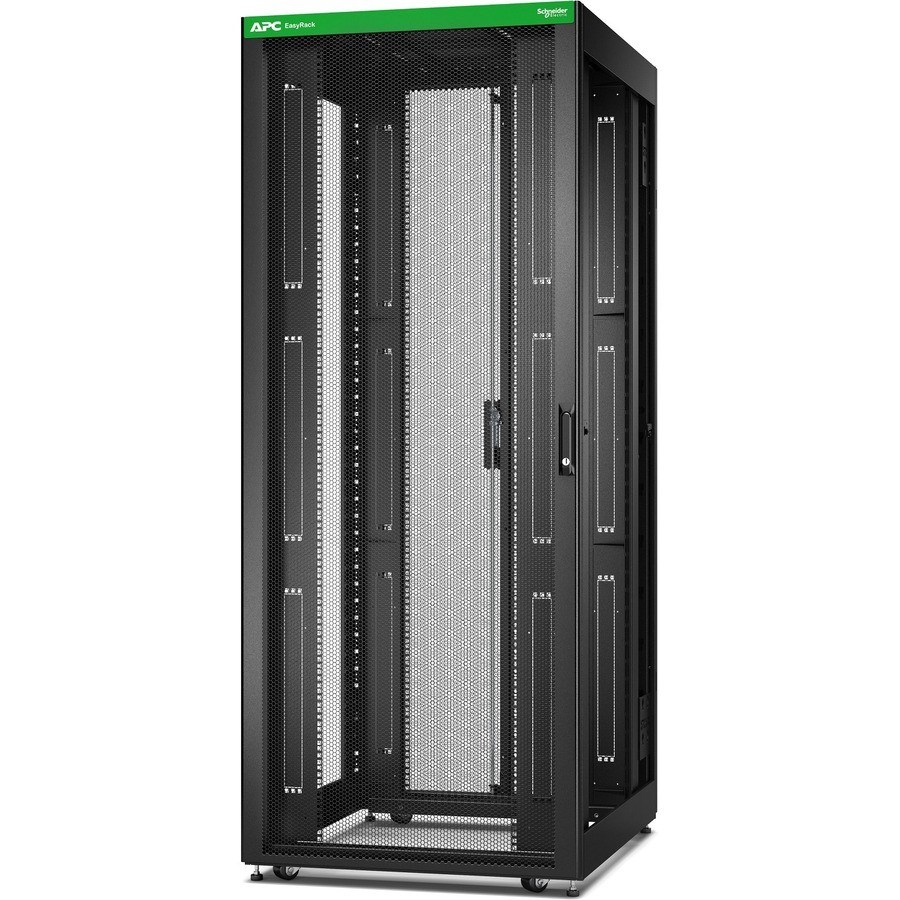 APC by Schneider Electric Easy Rack 42U Vloerstaand Omsloten behuizing Schappenkast voor Server - 482,60 mm Rack Width x 838,20 mm Rack Depth - Zwart