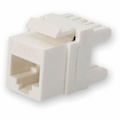 AddOn Non-Terminated to RJ-45 (Female) White Cat6 UTP Copper Connector with Clear Dust Cap 180 Degree 28MM Type