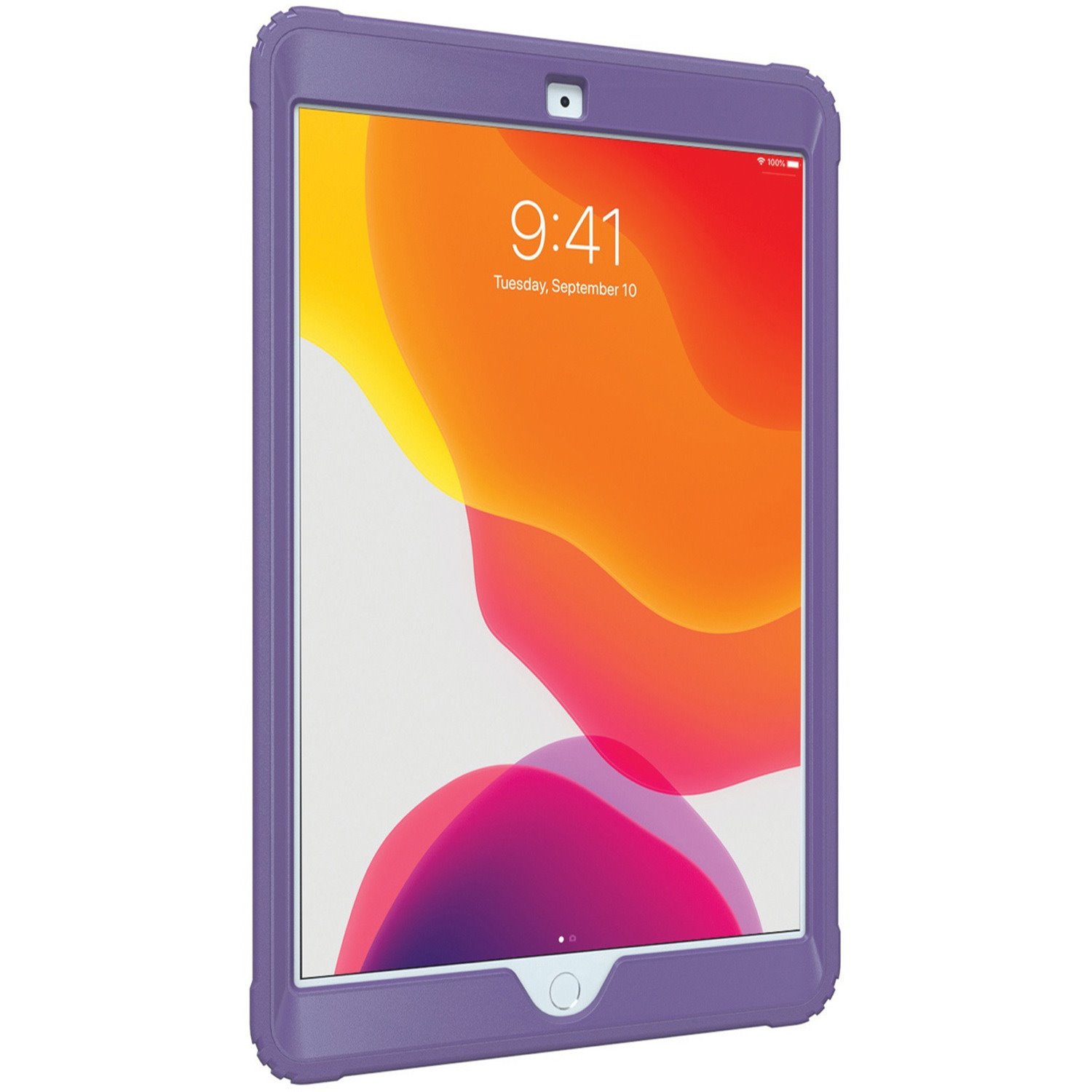 CTA Digital Magnetic Splash-Proof Case with Metal Mounting Plates for iPad 7th/ 8th/ 9th Gen 10.2, iPad Air 3, iPad Pro 10.5, Purple