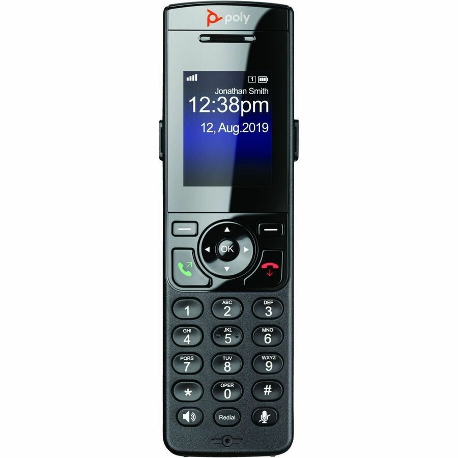 Poly D230 IP Phone - Cordless - Cordless - DECT - 4 Multiple Conferencing - Black