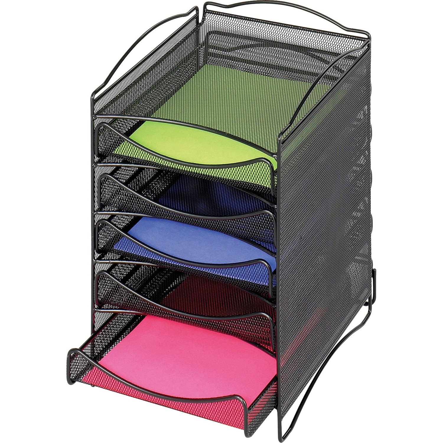 Safco 5-Compartment Mesh Desktop Organzier