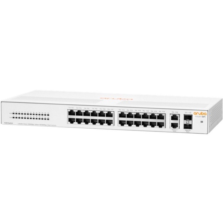 HPE Instant On 1430 26 Ports Ethernet Switch - Gigabit Ethernet - 10/100/1000Base-T, 1000Base-X