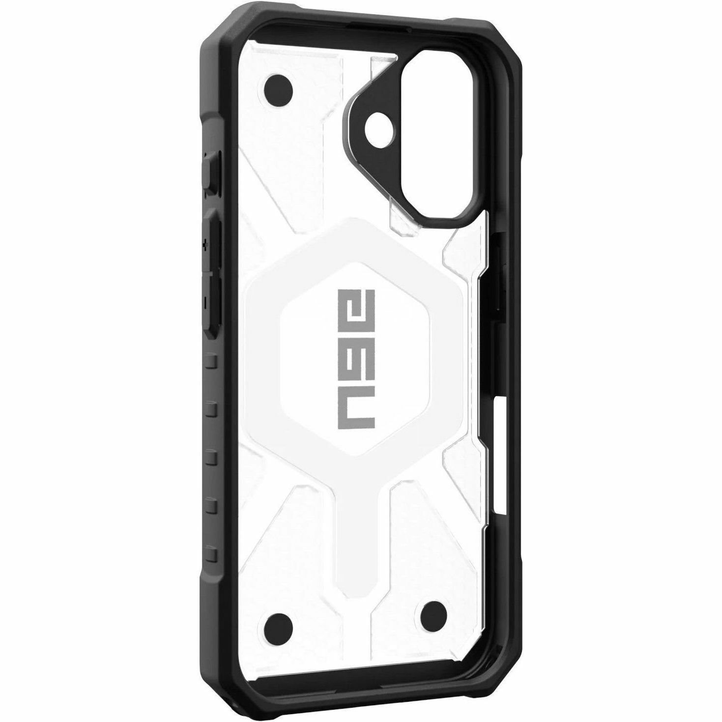 Urban Armor Gear Pathfinder Clear iPhone 16 Case - Ice/Silver