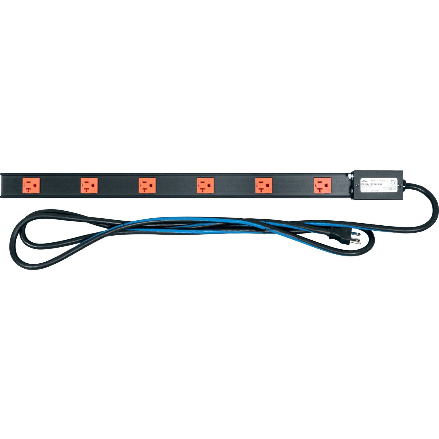 Middle Atlantic Power Strip with Basic Surge Protection - 6 Outlet, 15A