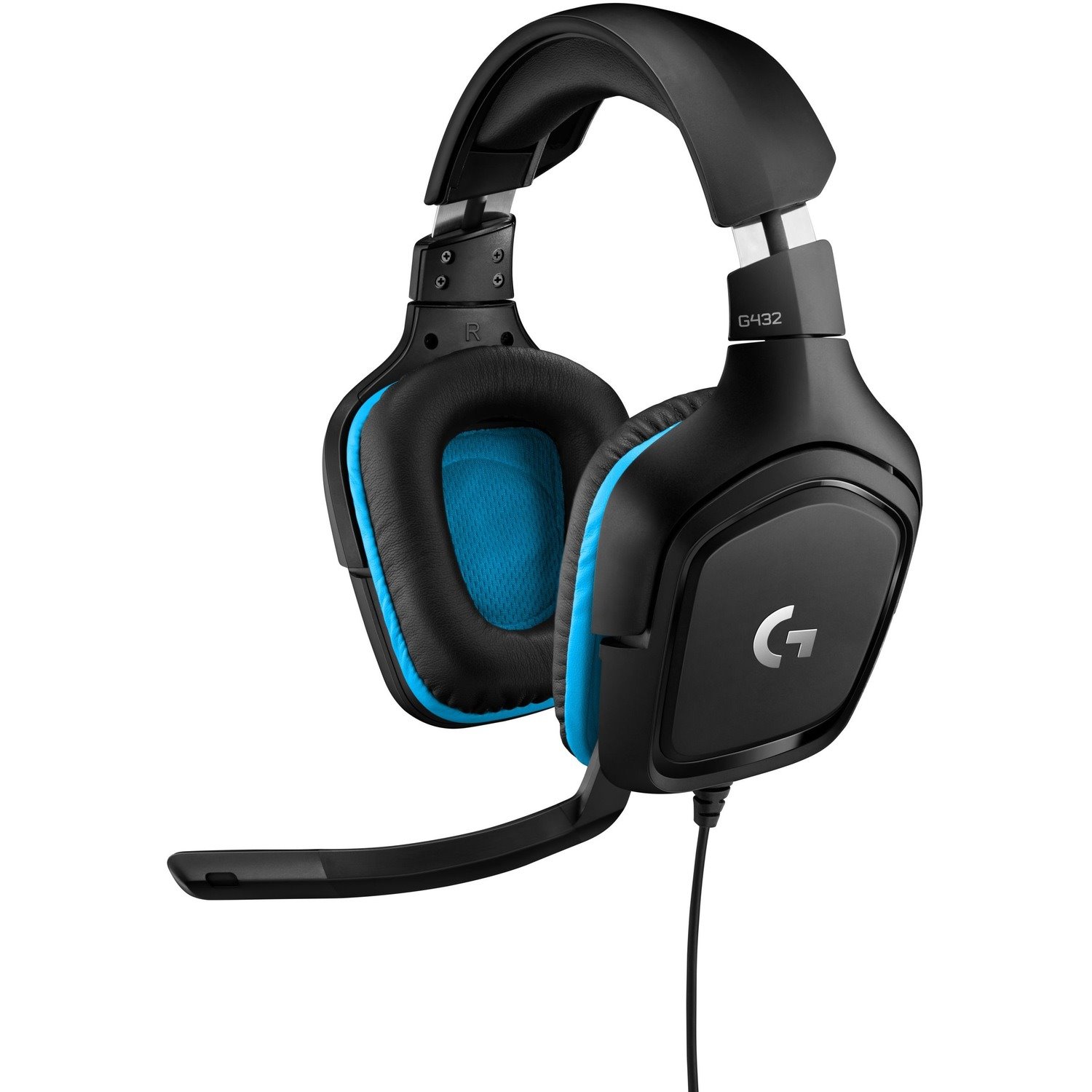 Logitech G432 Wired Over-the-head Headset - Black