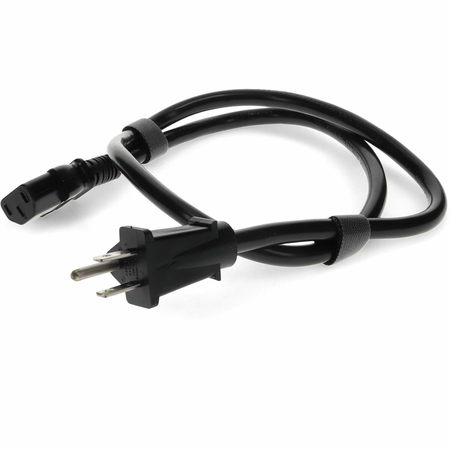 AddOn 4ft NEMA 5-15P Male to C13 Female 14AWG 100-250V at 15A Black Power Cable