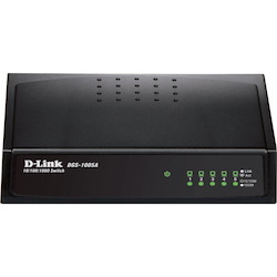 D-Link DGS-1005A 5 Ports Ethernet Switch - Gigabit Ethernet, Fast Ethernet - 10/100/1000Base-T