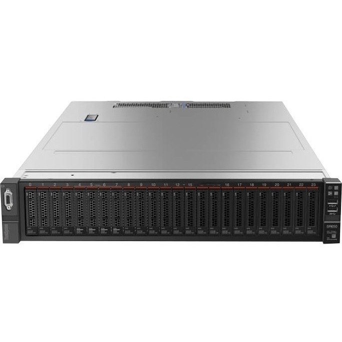 Lenovo ThinkSystem SR650 7X06A0PMAU 2U Rack Server - 1 Xeon Silver 4210 2.20 GHz - 32 GB RAM - Serial Attached SCSI (SAS), Serial ATA Controller