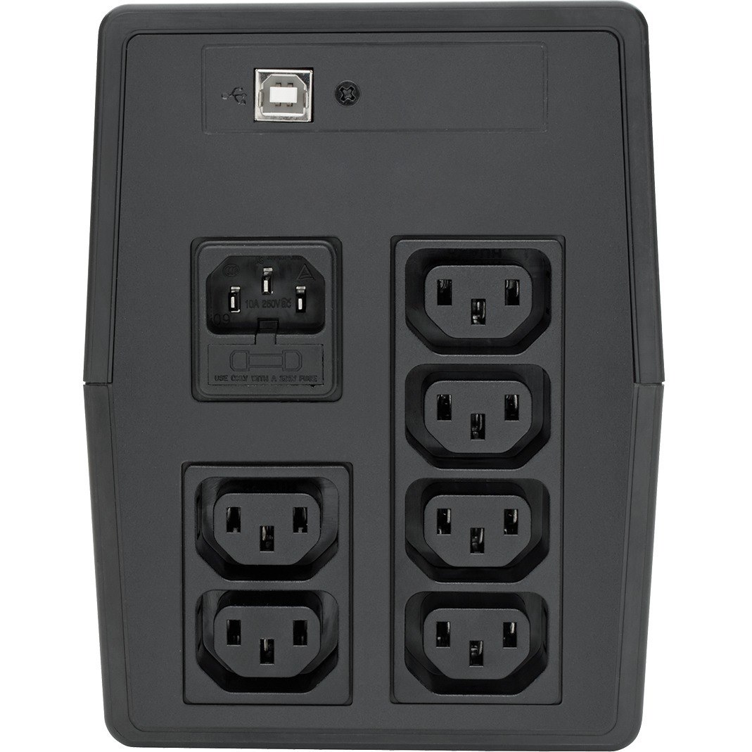 Tripp Lite by Eaton 850VA 480W Line-Interactive UPS with 6 C13 Outlets - AVR, 230V, C14 Inlet, LCD, USB, Tower