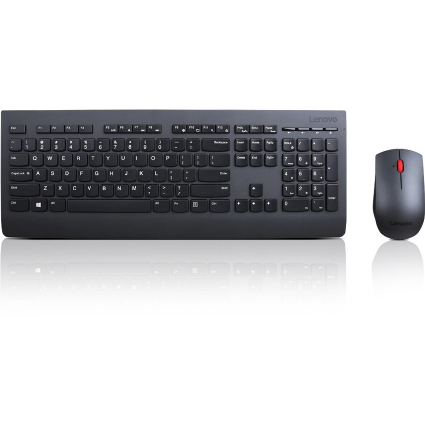Lenovo 4X30H56823 Toetsenbord Inclusief Muis Kantoor RF Draadloos Spaans Zwart ** Refurbished **