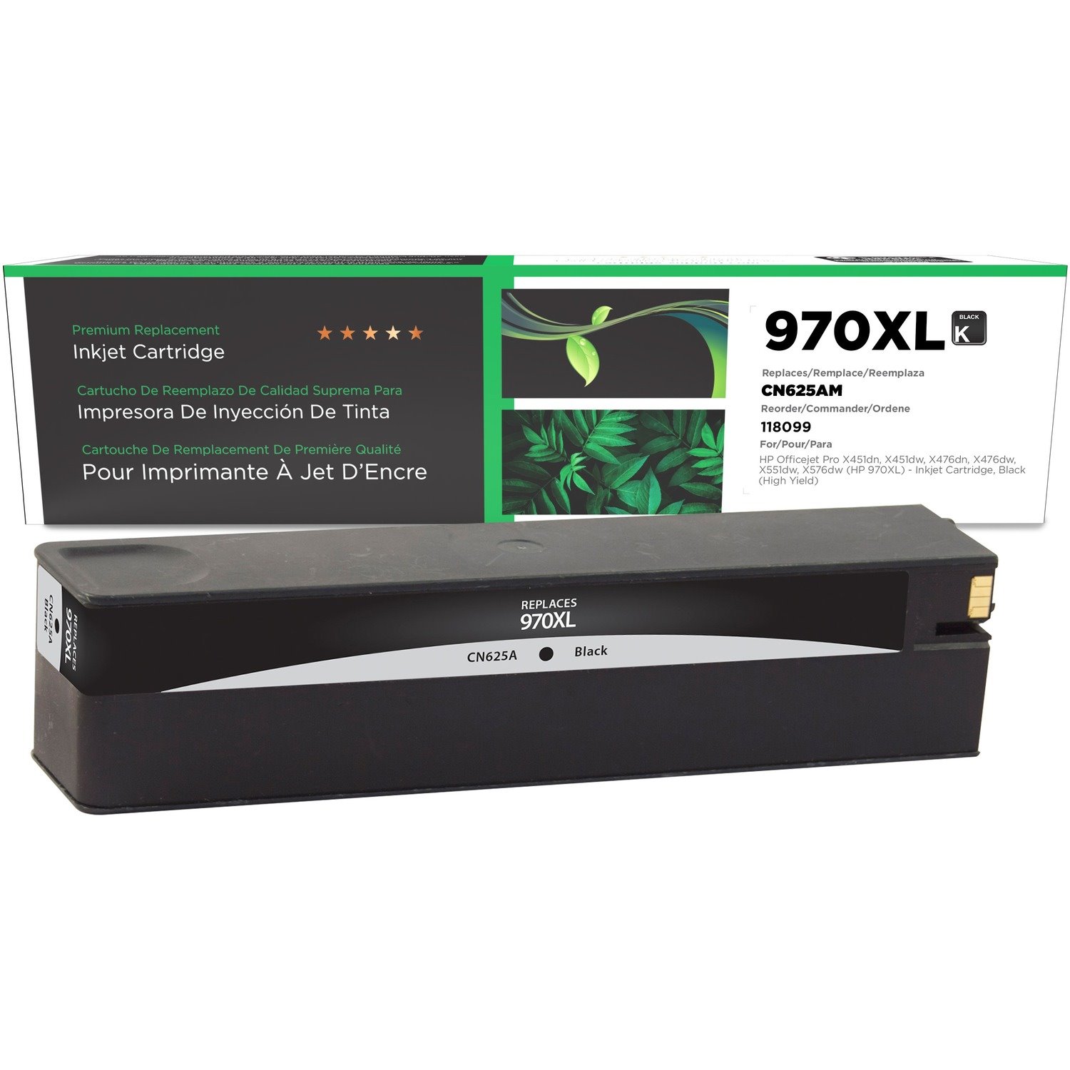 Clover Imaging Remanufactured High Yield Black Ink Cartridge for HP 970XL (CN625AM)