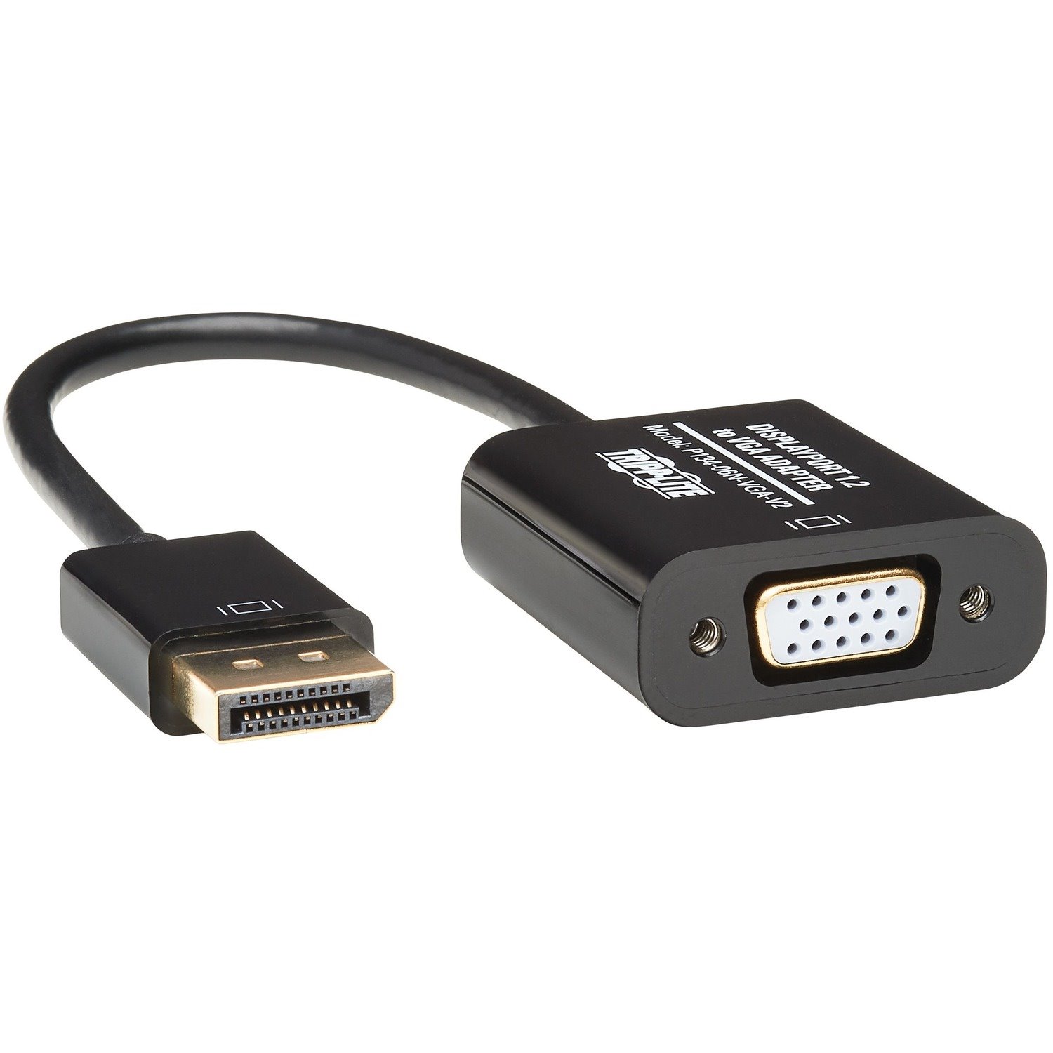 Tripp Lite by Eaton DisplayPort to VGA Active Adapter Video Converter , DP ver 1.2 (M/F), 6-in. (15.24 cm)