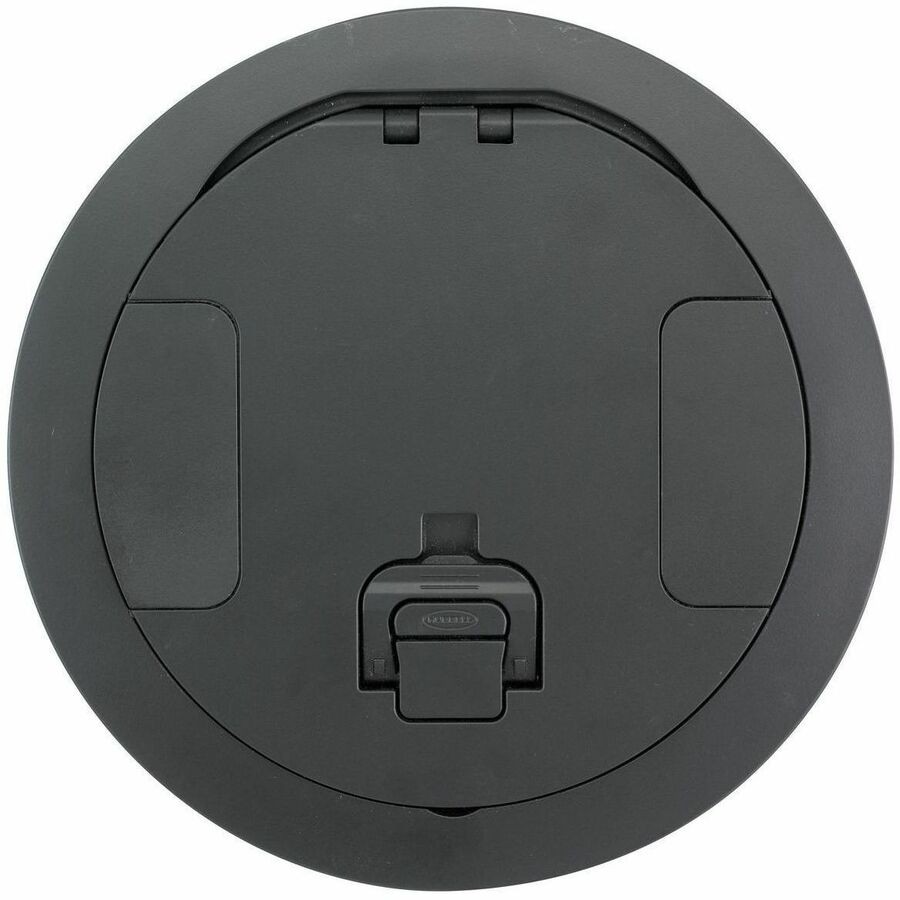 Hubbell Wiring Device-Kellems Recessed 8" Series, Cover Assembly, Black Powder Coat Finish