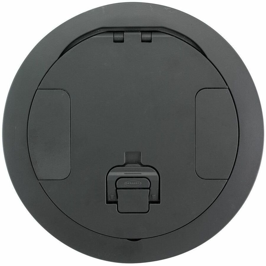 Hubbell Wiring Device-Kellems Recessed 8" Series, Cover Assembly, Black Powder Coat Finish