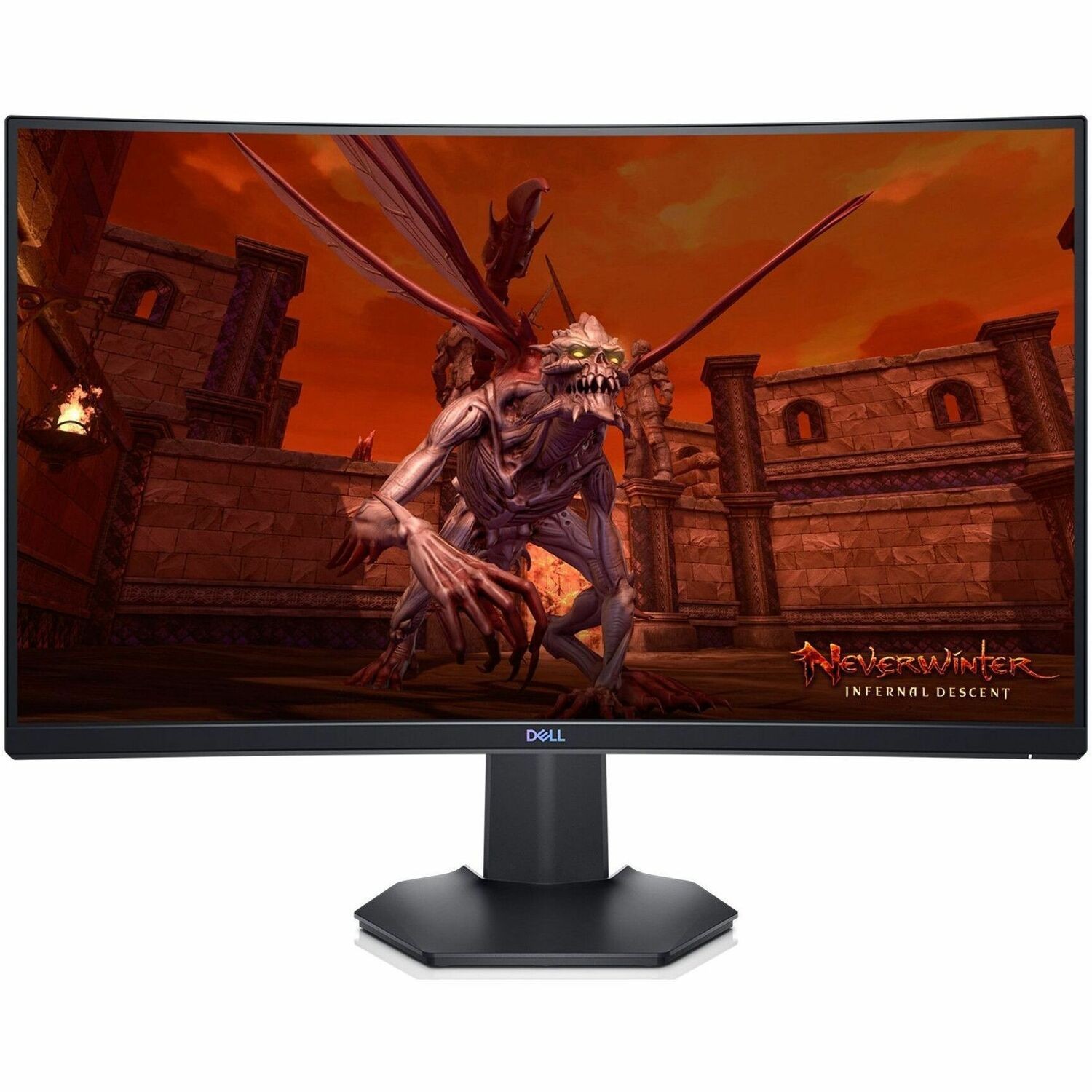 Moniteur Dell 27″ - S2721H - Pied fixe - Blanc 