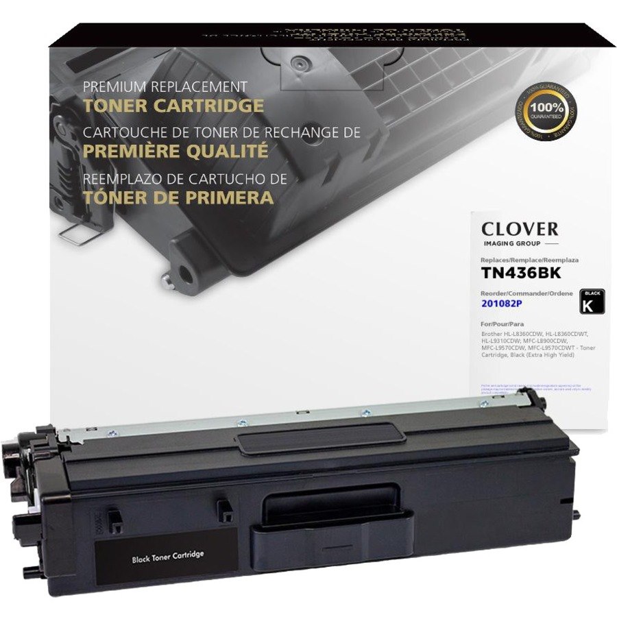 Clover Imaging Remanufactured Extra High Yield Black Toner Cartridge for Brother TN436BK