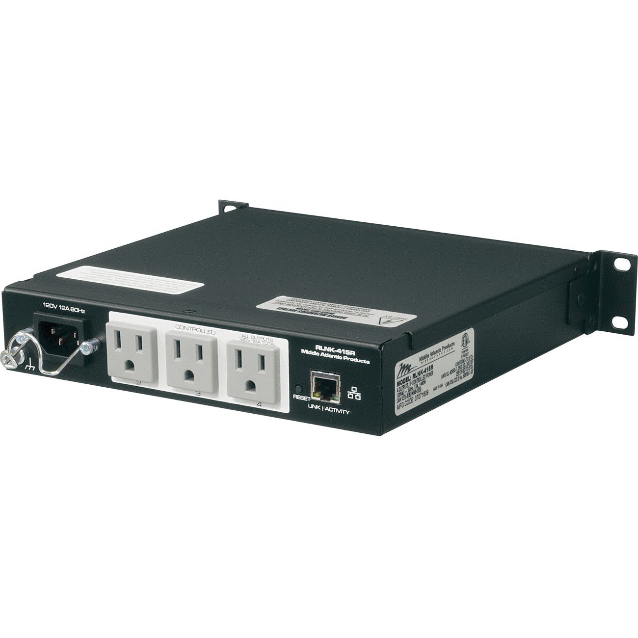 Middle Atlantic Select Series Power Distribution Unit with RackLink - PDU with RackLink - 4 Outlets, 15 Amp