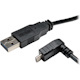Eaton Tripp Lite Series Universal Reversible USB 2.0 Cable (Reversible A to Down-Angle 5Pin Micro B M/M), 6 ft. (1.83 m)