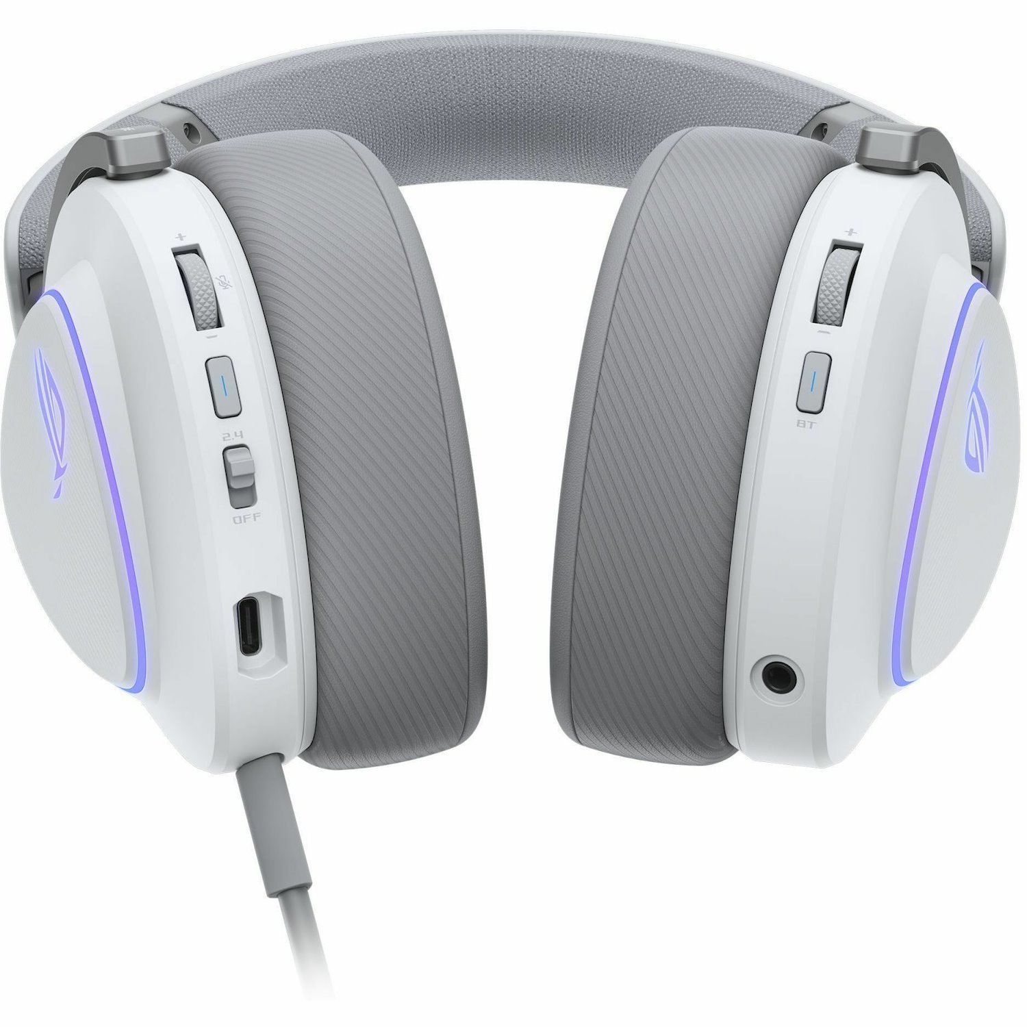 Asus ROG Delta II Wired/Wireless Over-the-head, Over-the-ear Stereo Gaming Headset - White