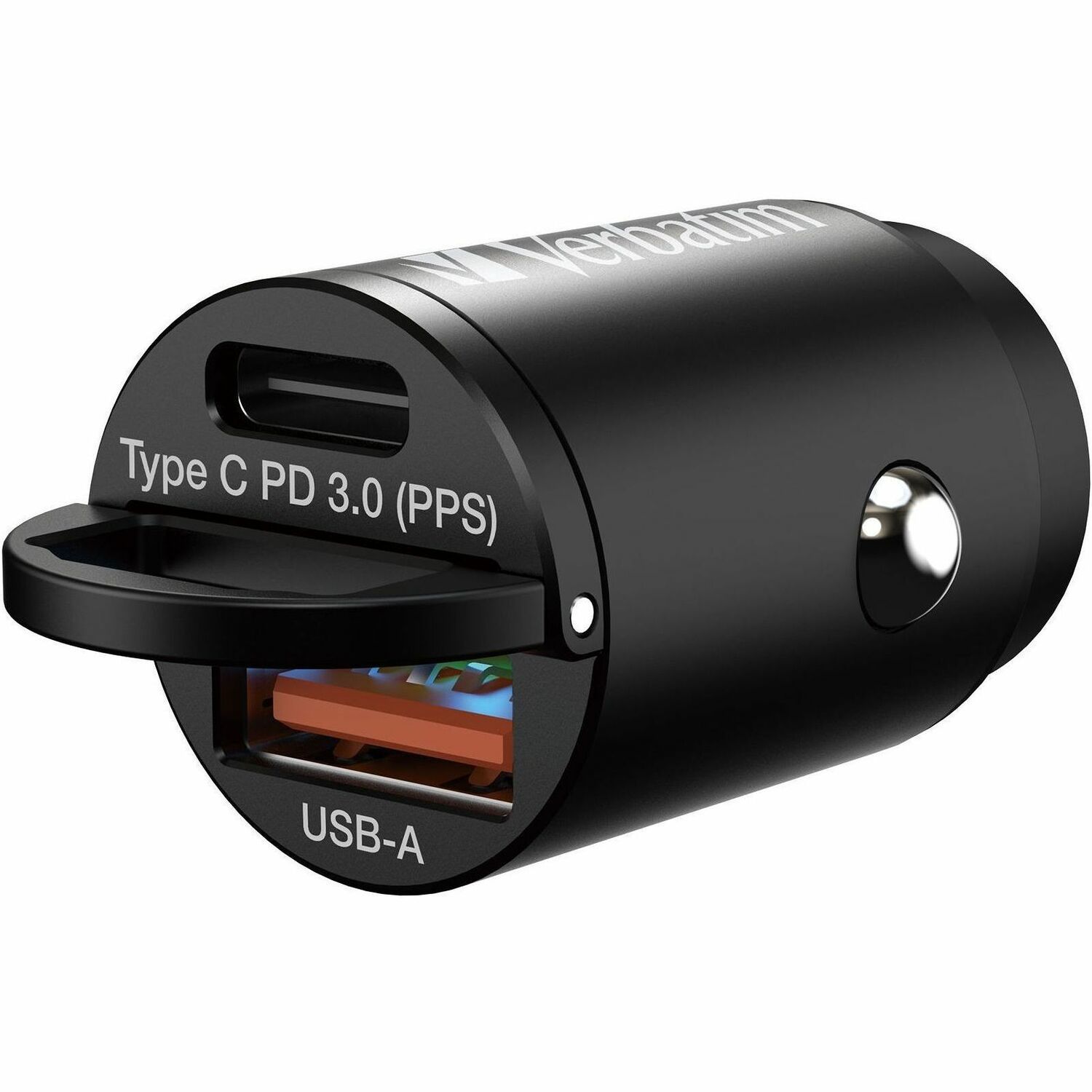 Verbatim Car Charger 30W 2 Ports PD QC Mini - BK