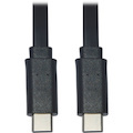 Eaton Tripp Lite Series USB-C Flat Cable (M/M), USB 2.0, Black, 3 ft. (0.91 m)