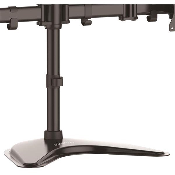 StarTech.com Quad Monitor Stand, Crossbar, Steel, Monitors up to 27" (17.6lb/8kg), VESA Monitor, Computer Monitor Stand, Monitor Arm