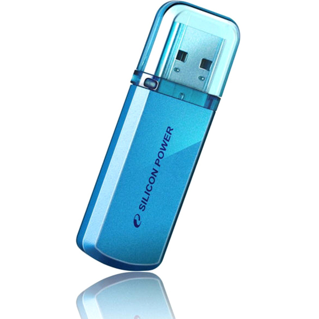 Silicon Power Helios 101 8 GB USB 2.0 Flash Drive - Blue