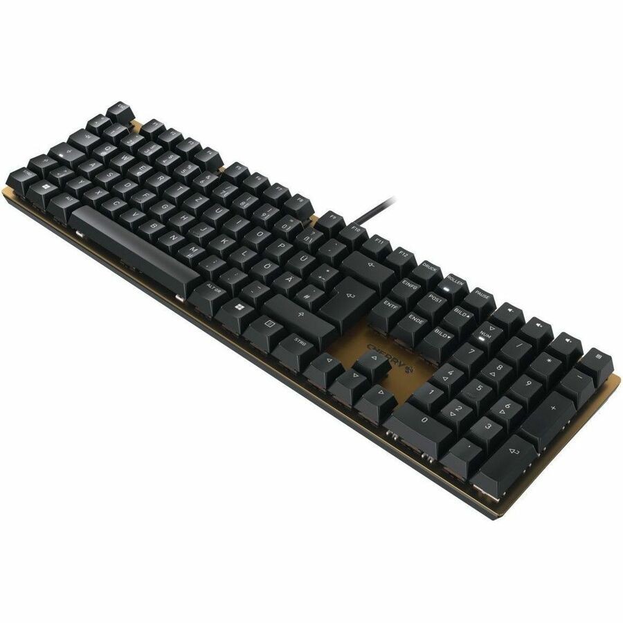 CHERRY KC 200 MX Keyboard - Cable Connectivity - USB Type A Interface - German - Black, Bronze