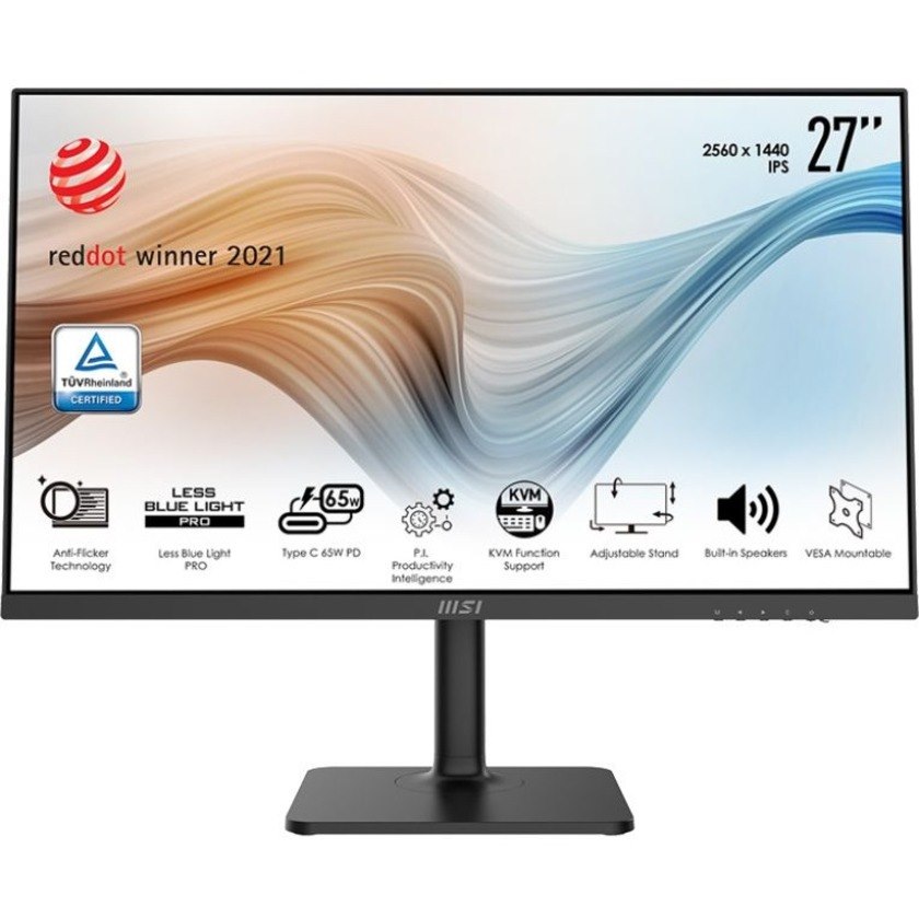 MSI Modern MD272QP 27" Class WQHD LCD Monitor - 16:9