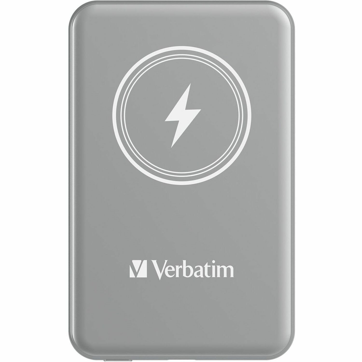 Verbatim Charge 'n' Go Magnetic Wireless Power Bank 5000 mAh - Grey