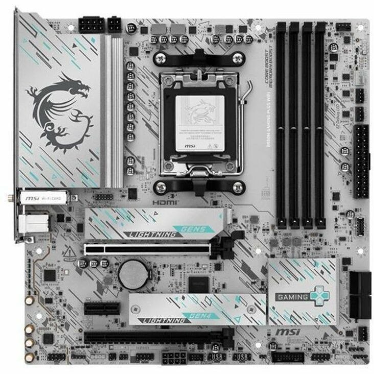 MSI B850M GAMING PLUS WIFI Gaming Desktop Motherboard - AMD B850 Chipset - Socket AM5 - Micro ATX