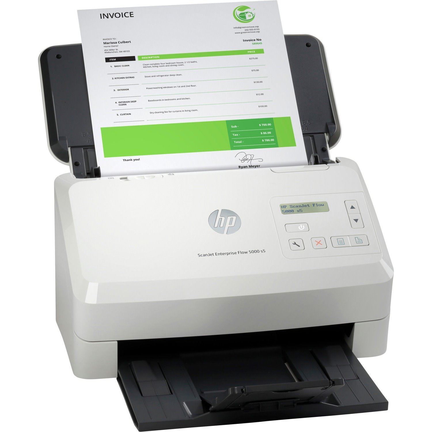 HP Scanjet Enterprise Flow 5000 s5 Sheetfed Scanner - 600 dpi Optical