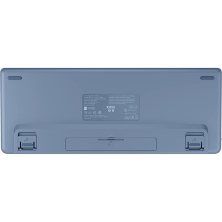 Logitech Signature K855 Keyboard - Wireless Connectivity - Blue Grey