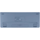 Logitech Signature K855 Keyboard - Wireless Connectivity - Blue Grey