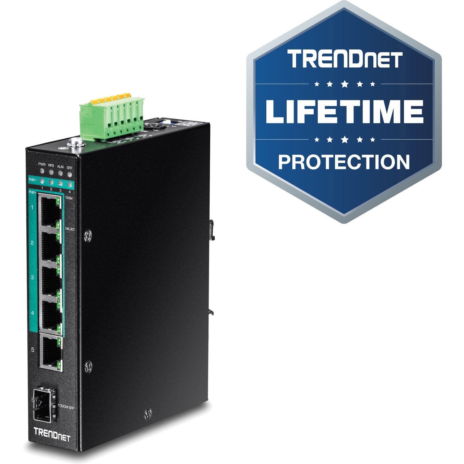 TRENDnet TI-PG541i 6 Ports Manageable Ethernet Switch - Gigabit Ethernet - 1000Base-T, 1000Base-X - New - TAA Compliant