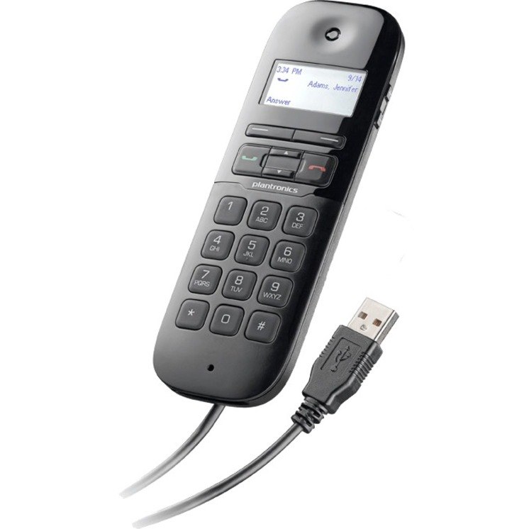 Plantronics Calisto P240 Handset - Desktop - Black