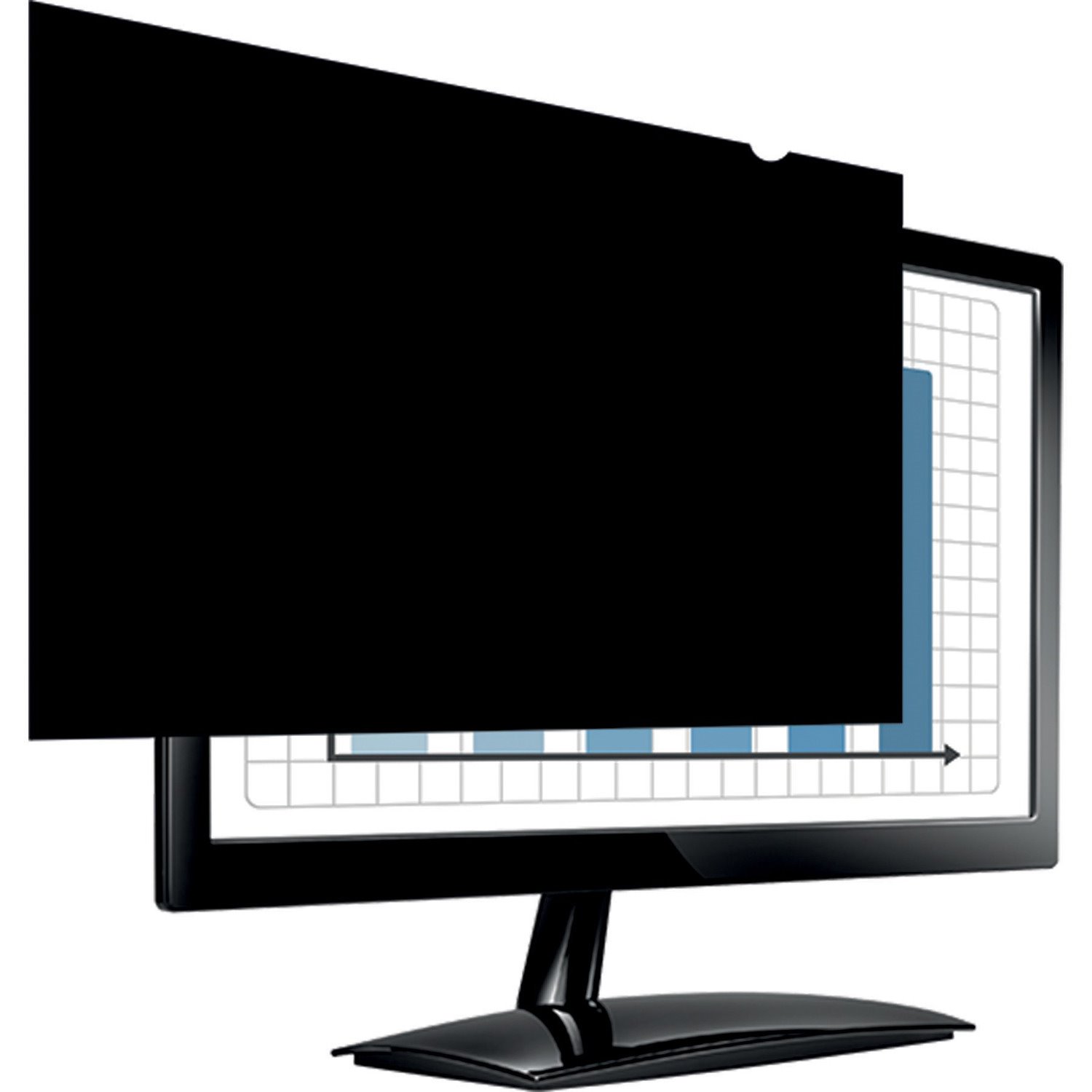 Fellowes PrivaScreen 4800501 Anti-glare Privacy Screen Filter - Black - 1 - TAA Compliant