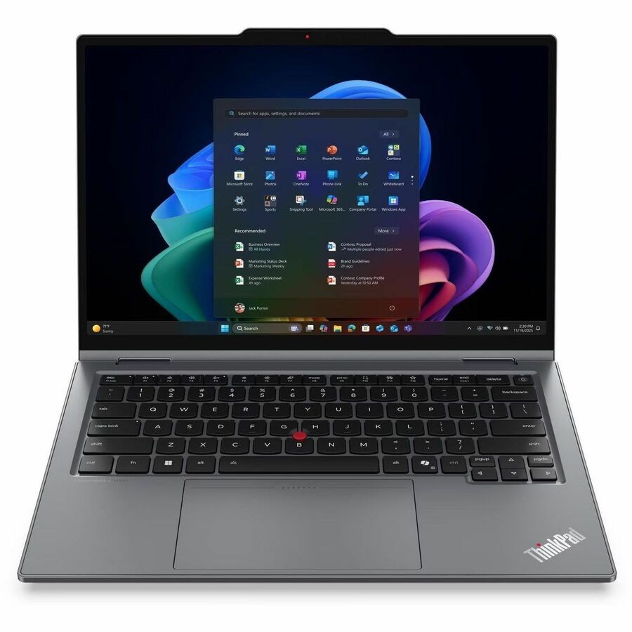 Lenovo ThinkPad X1 Gen 11 Aura Edition 21V90022MB 35,6 cm (14") Touchscreen Converteerbaar Copilot+ PC 2-in-1 Notebook - WUXGA - 60 Hz - Intel Core Ultra 7 Series 3 355 - Intel Evo Platform - 32 GB - 1 TB SSD - Grijs