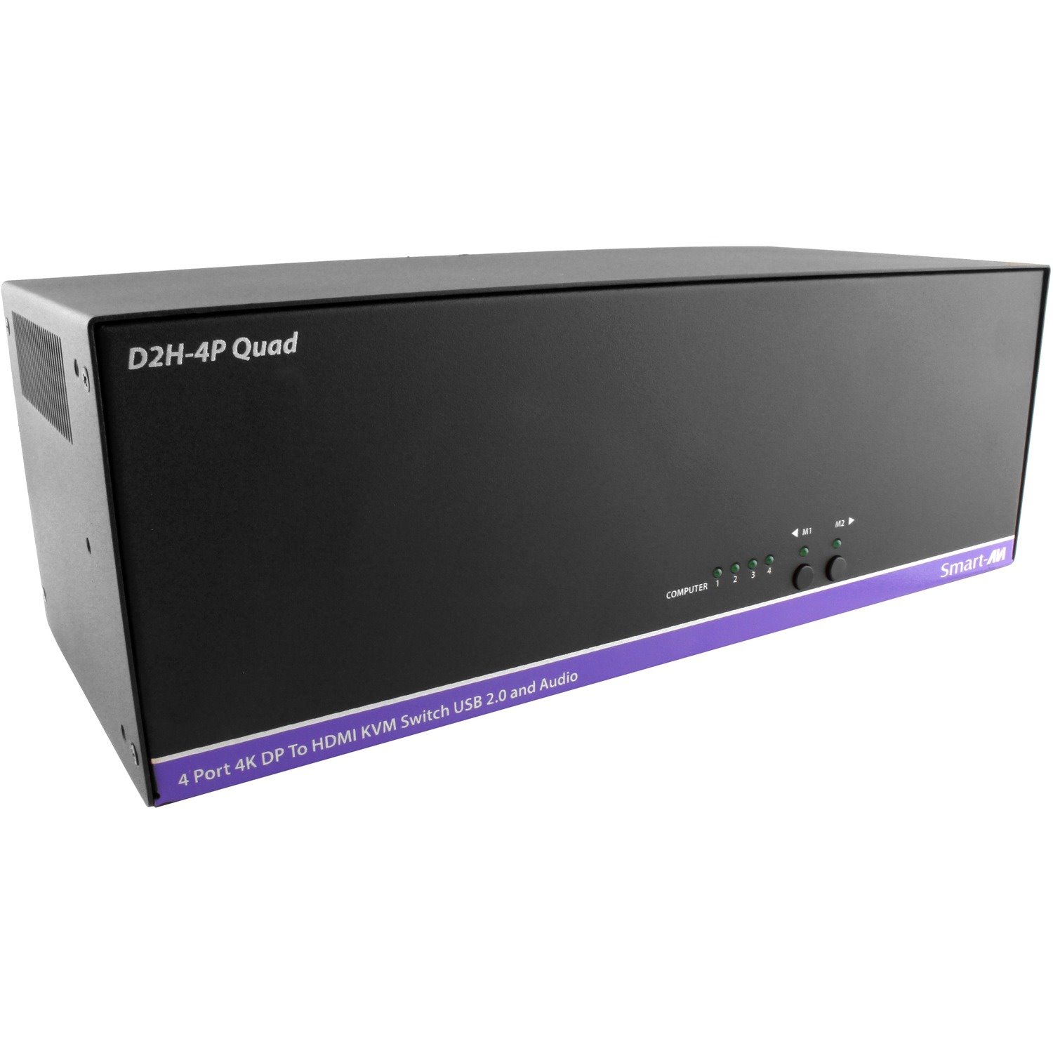 SmartAVI 4-Port Quad-Head DisplayPort-to-HDMI KVM Switch